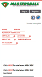 Mobile Screenshot of mastersball.com