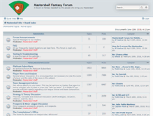 Tablet Screenshot of forum.mastersball.com